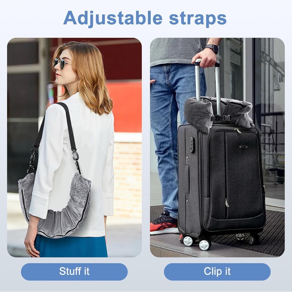 Eppyyo Stuffable Travel Neck Pillow - Picture 4 of 10